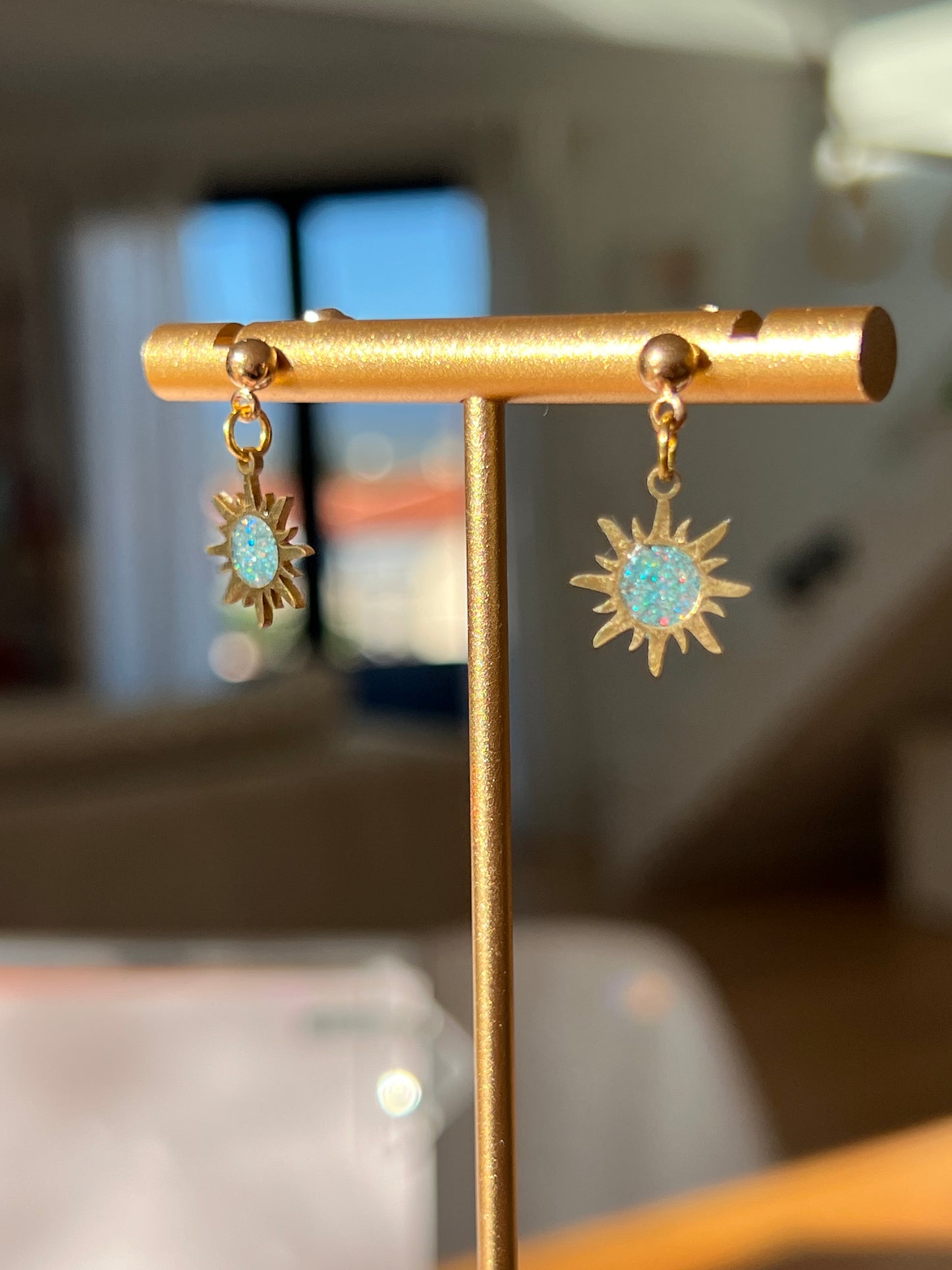 Ohrringe Soleil bleu